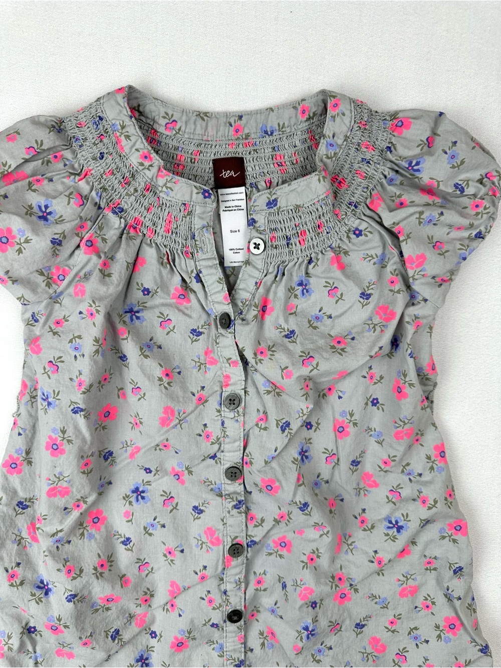 Tea Collection Floral Smocked Dress - Picture 2 of 8